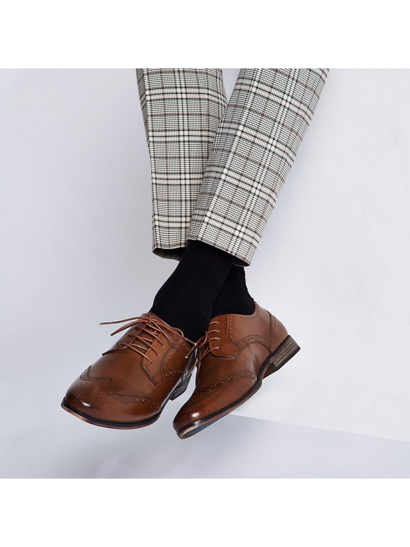 river island tan brogues