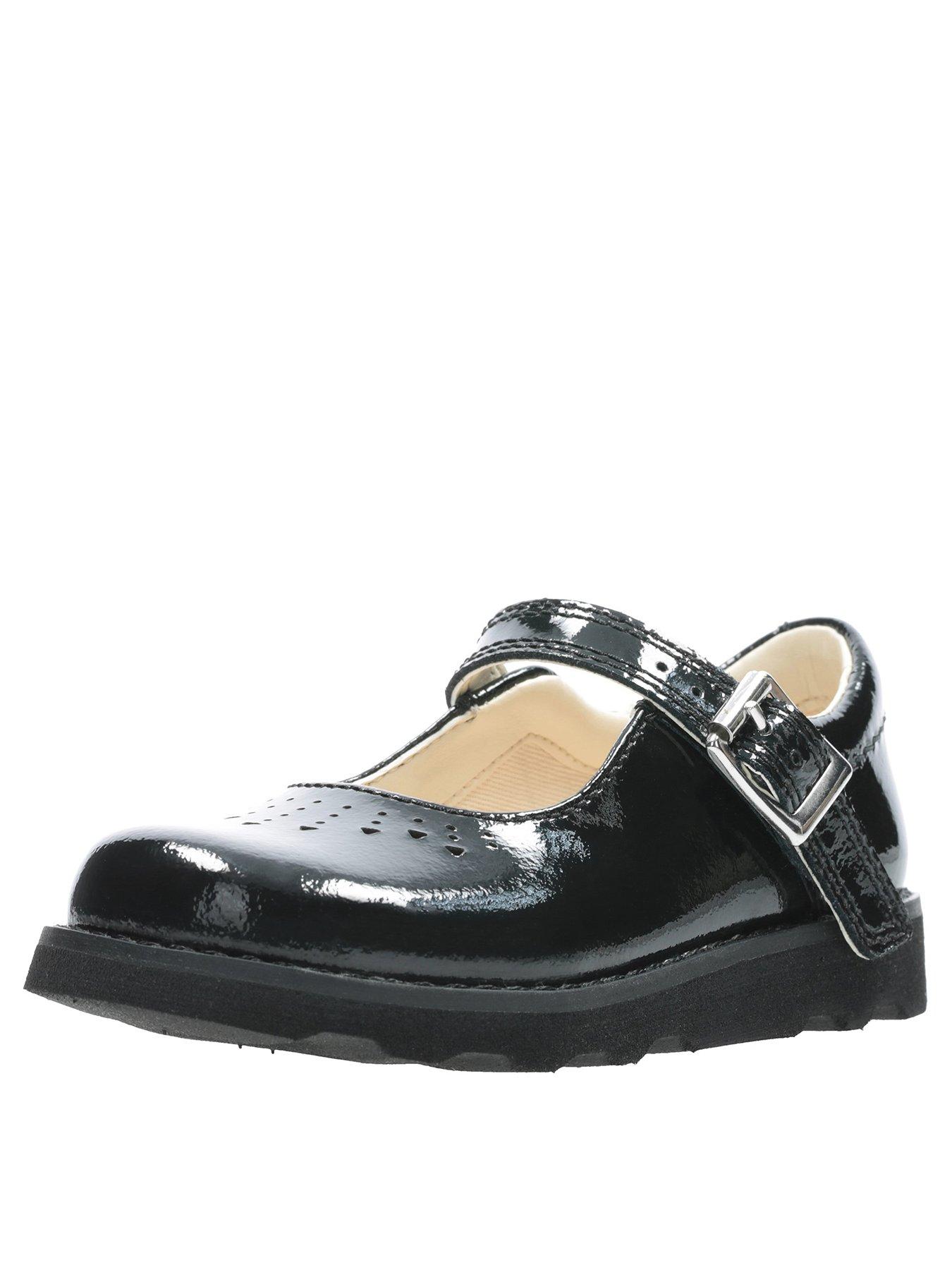 clarks black toddler shoes