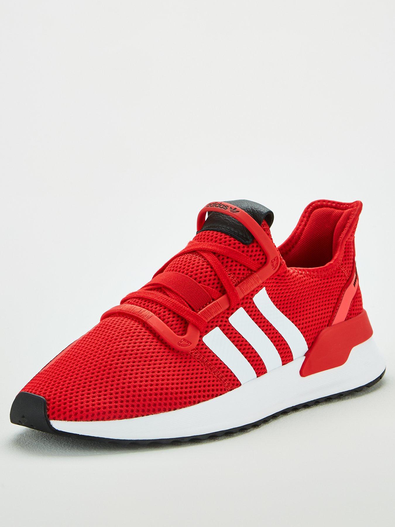 all red adidas trainers