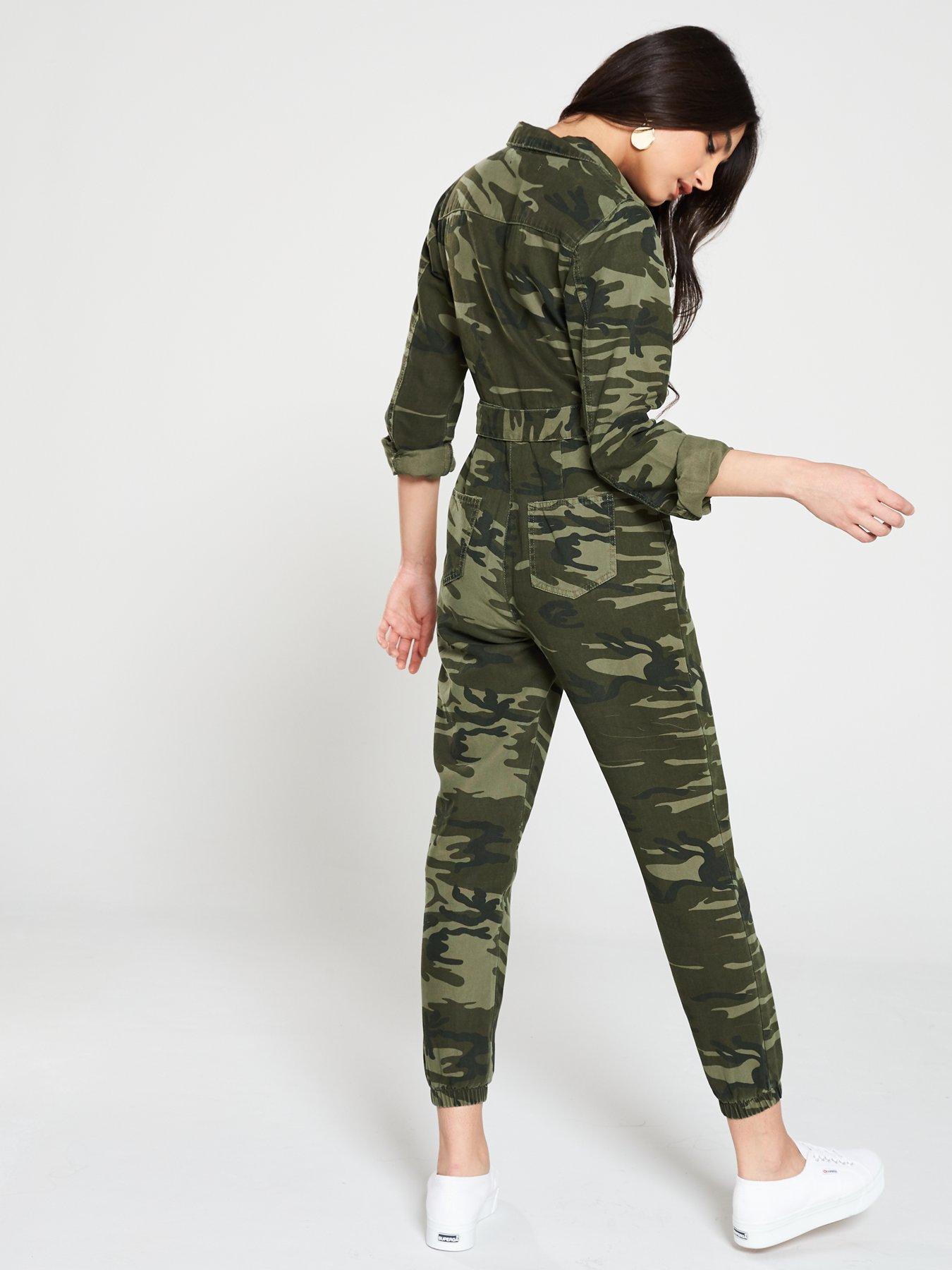 camouflage jumpsuit uk