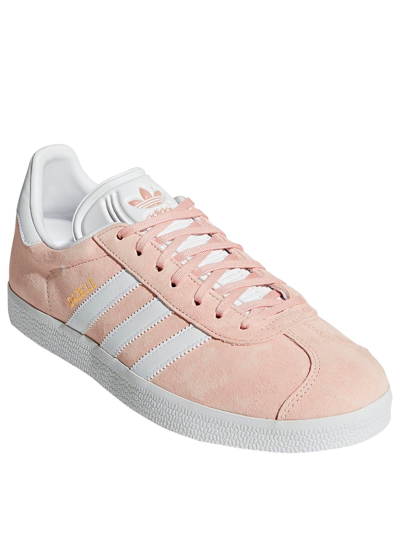 adidas gazelle white pink