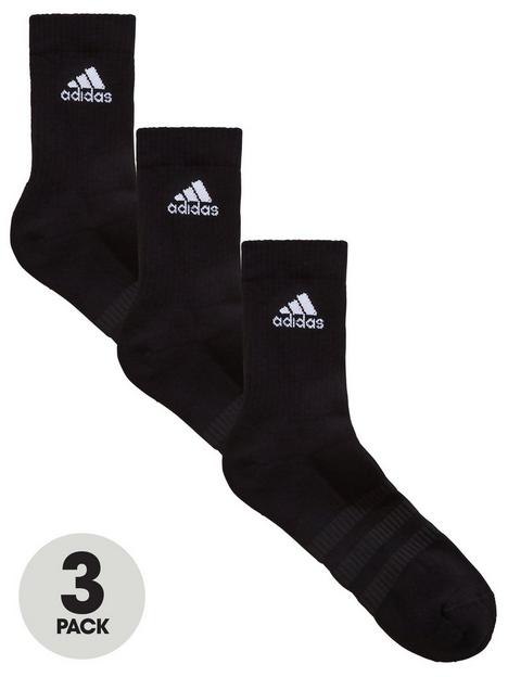 adidas-cushion-3-pack-crew-socks-black