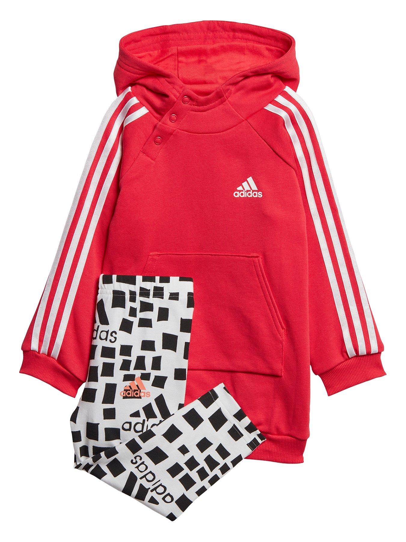 adidas dress red grey