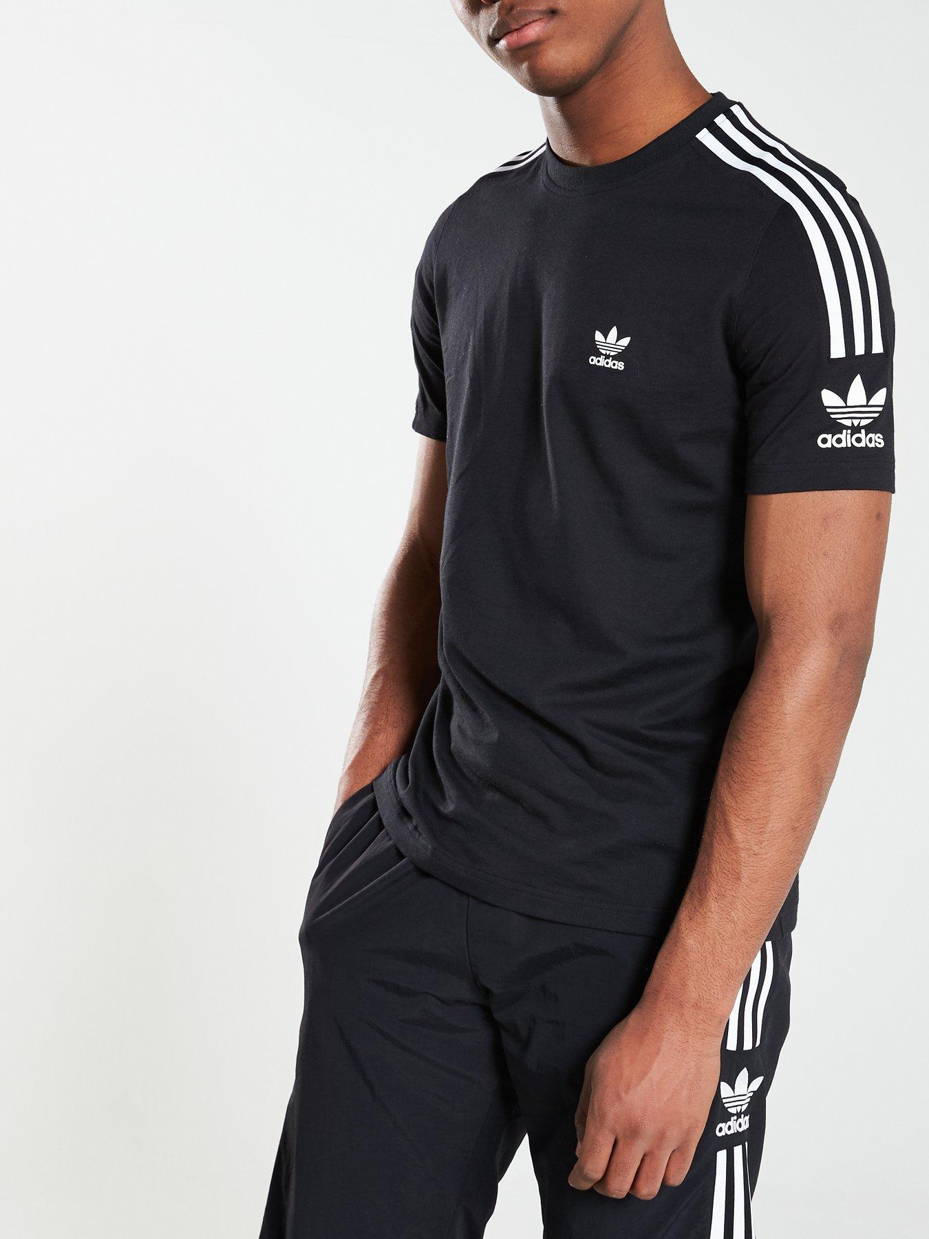 adidas Originals Lock Up T-Shirt - Black | very.co.uk