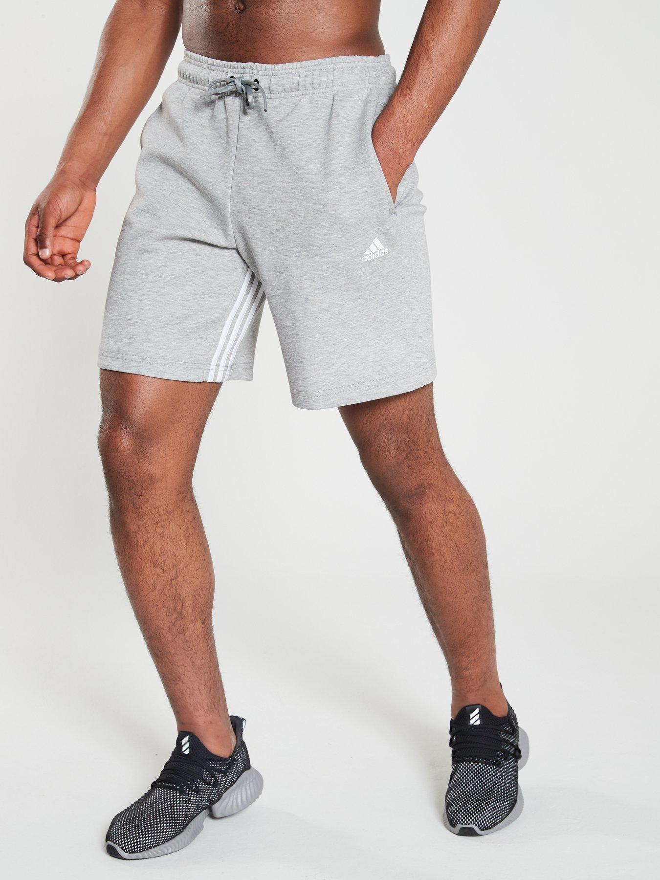 adidas fleece shorts with zip pockets