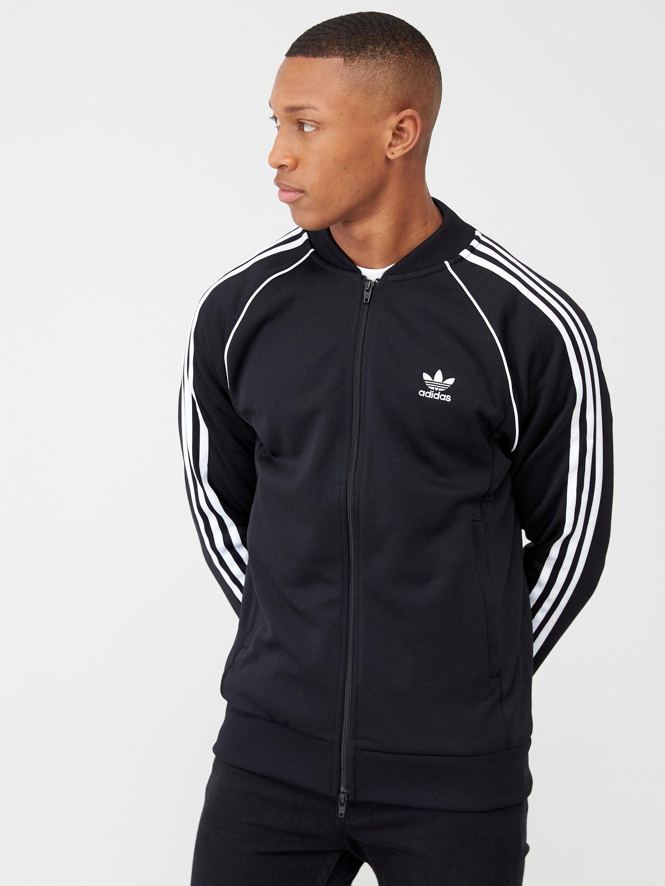 adidas originals superstar track top black
