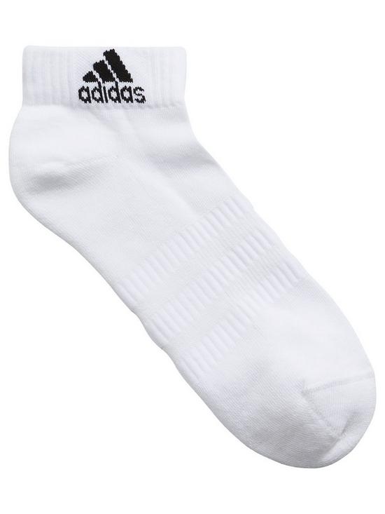stillFront image of adidas-cushion-ankle-socks-3-pack-white