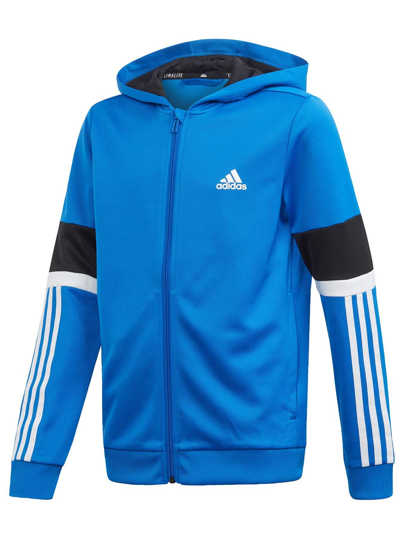 adidas blue and black hoodie