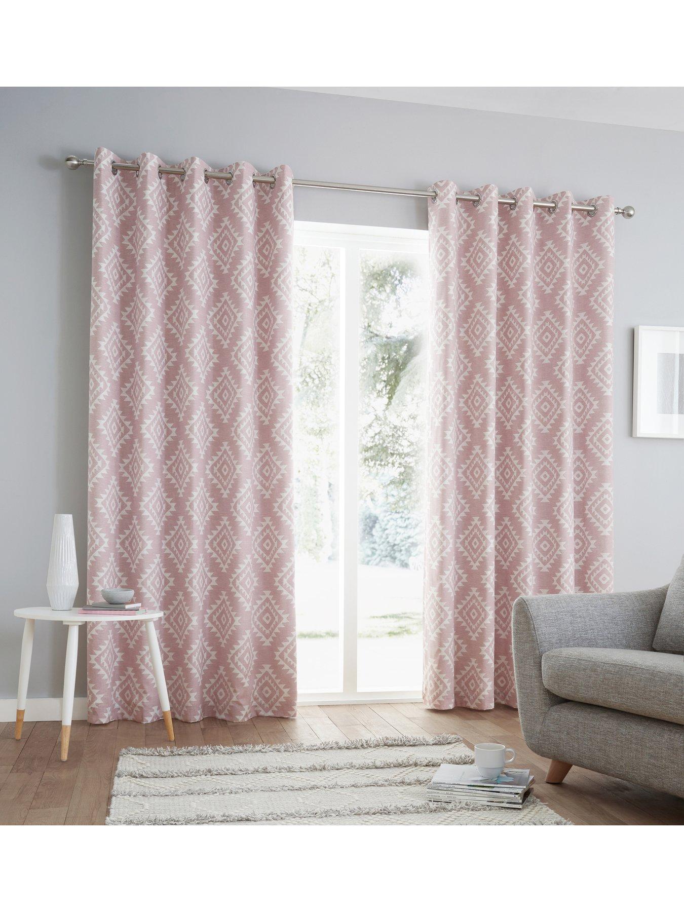 Catherine Lansfield Aztec Eyelet Curtains Very Co Uk