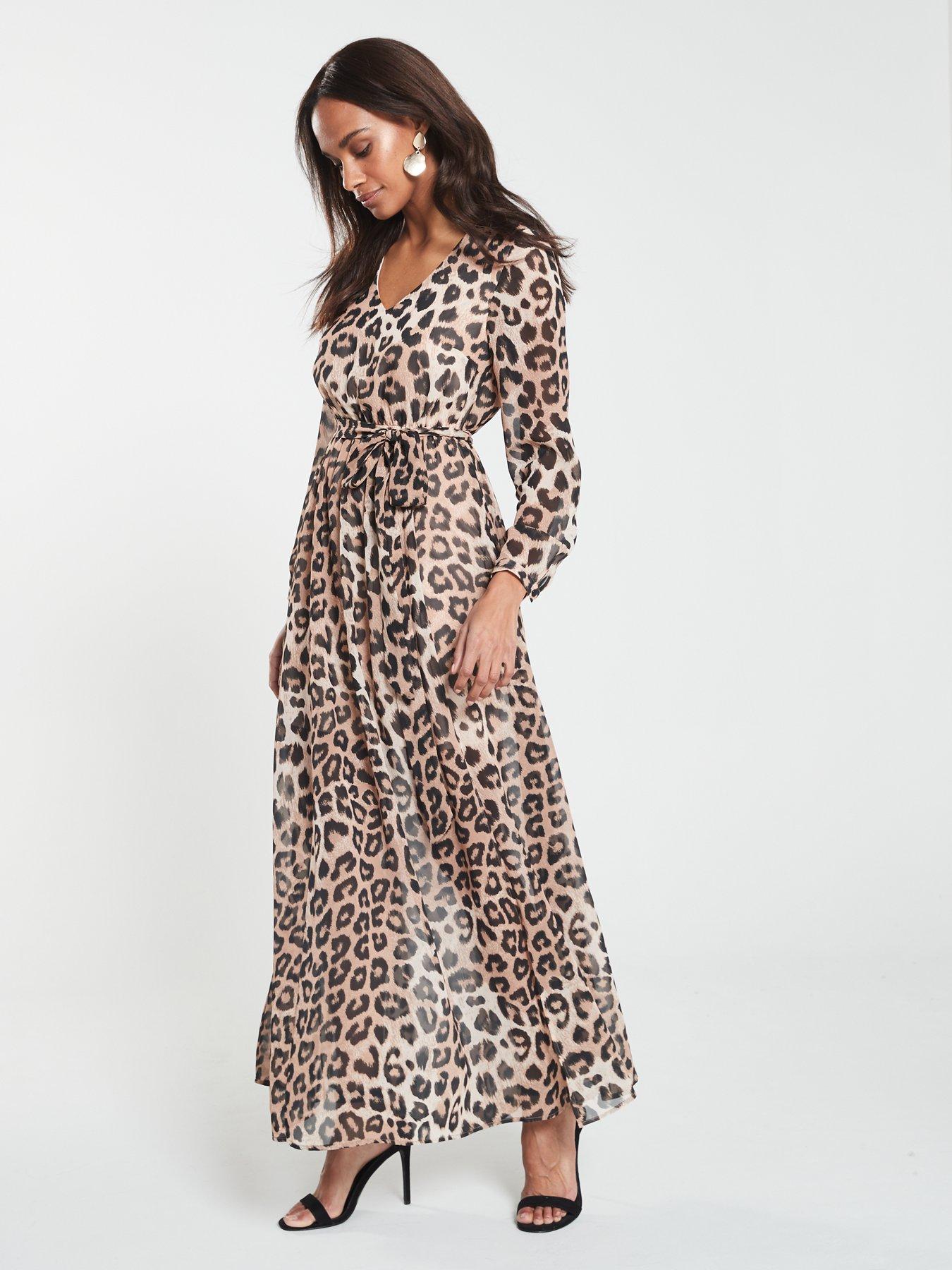 leopard print maxi dress uk