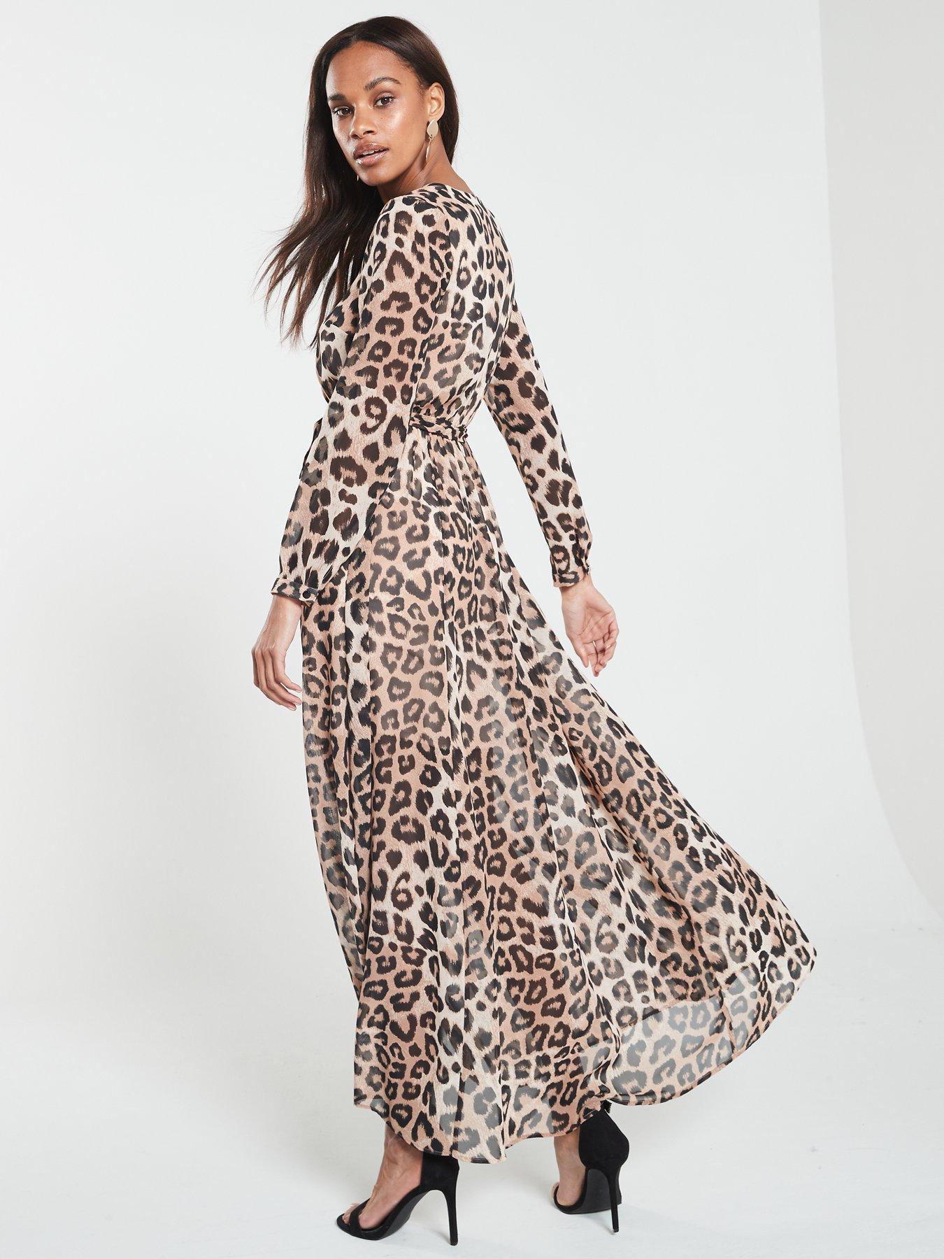 animal print floaty dress