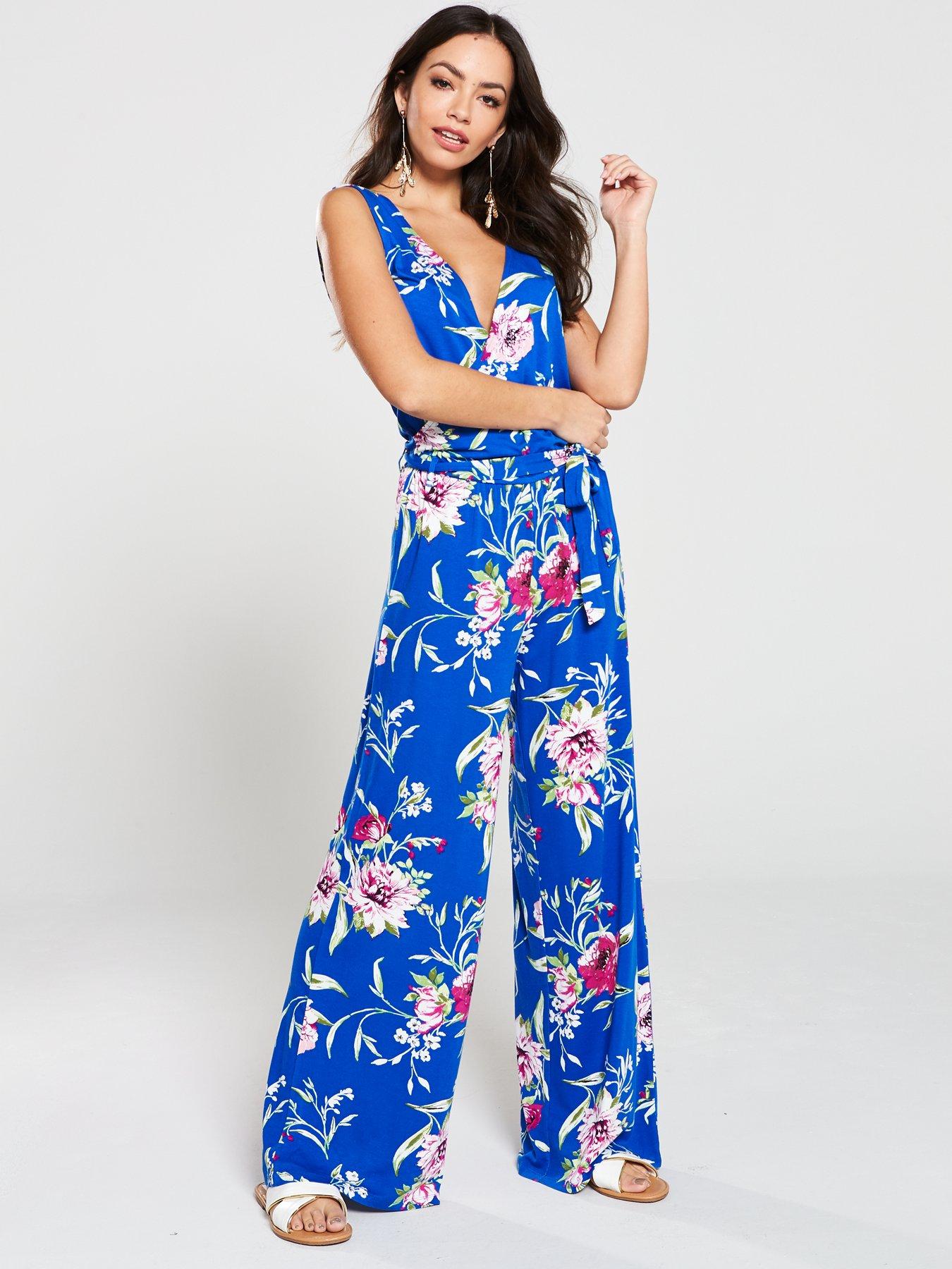 very blue jumpsuit