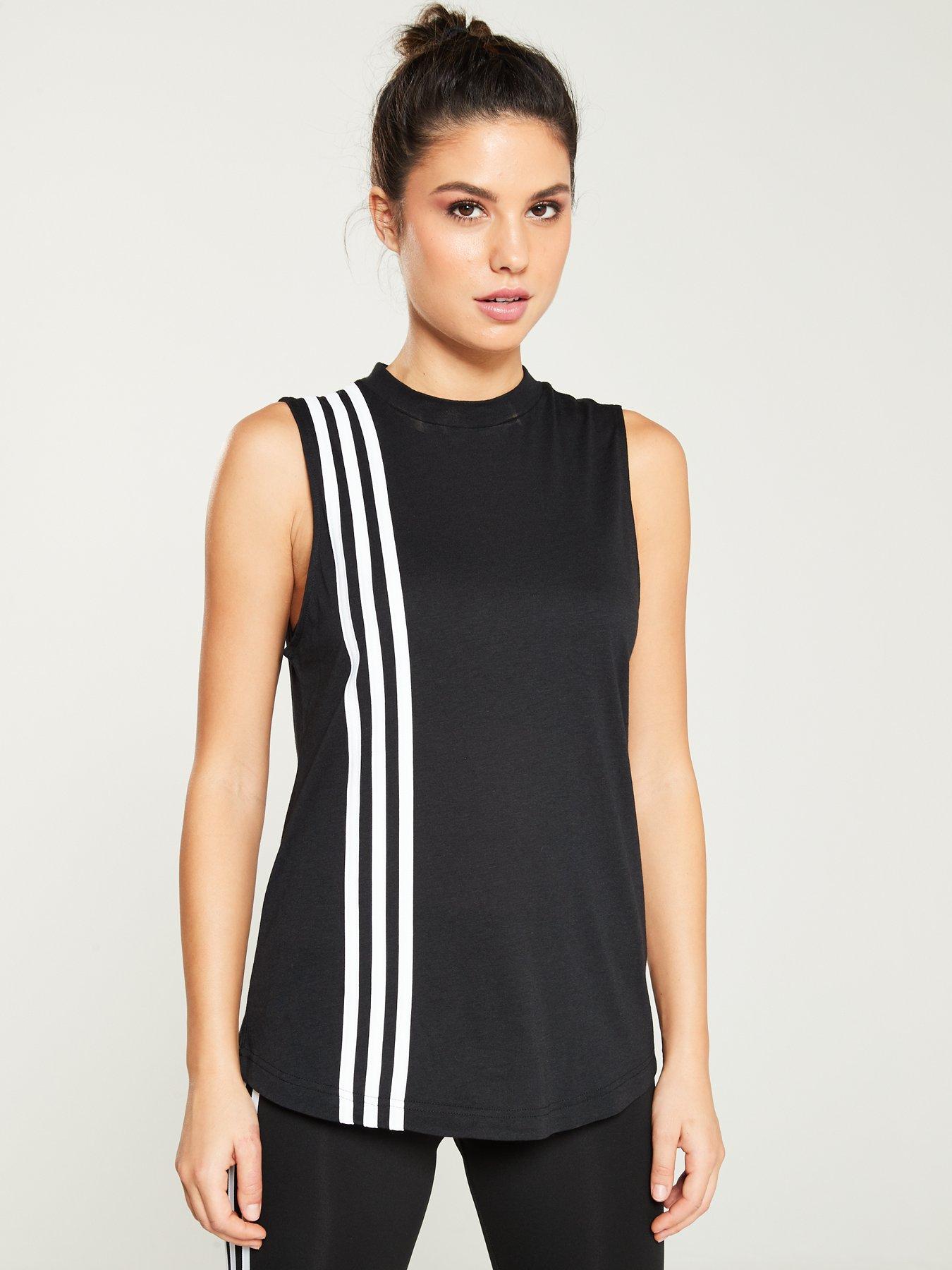 adidas 3 stripe top