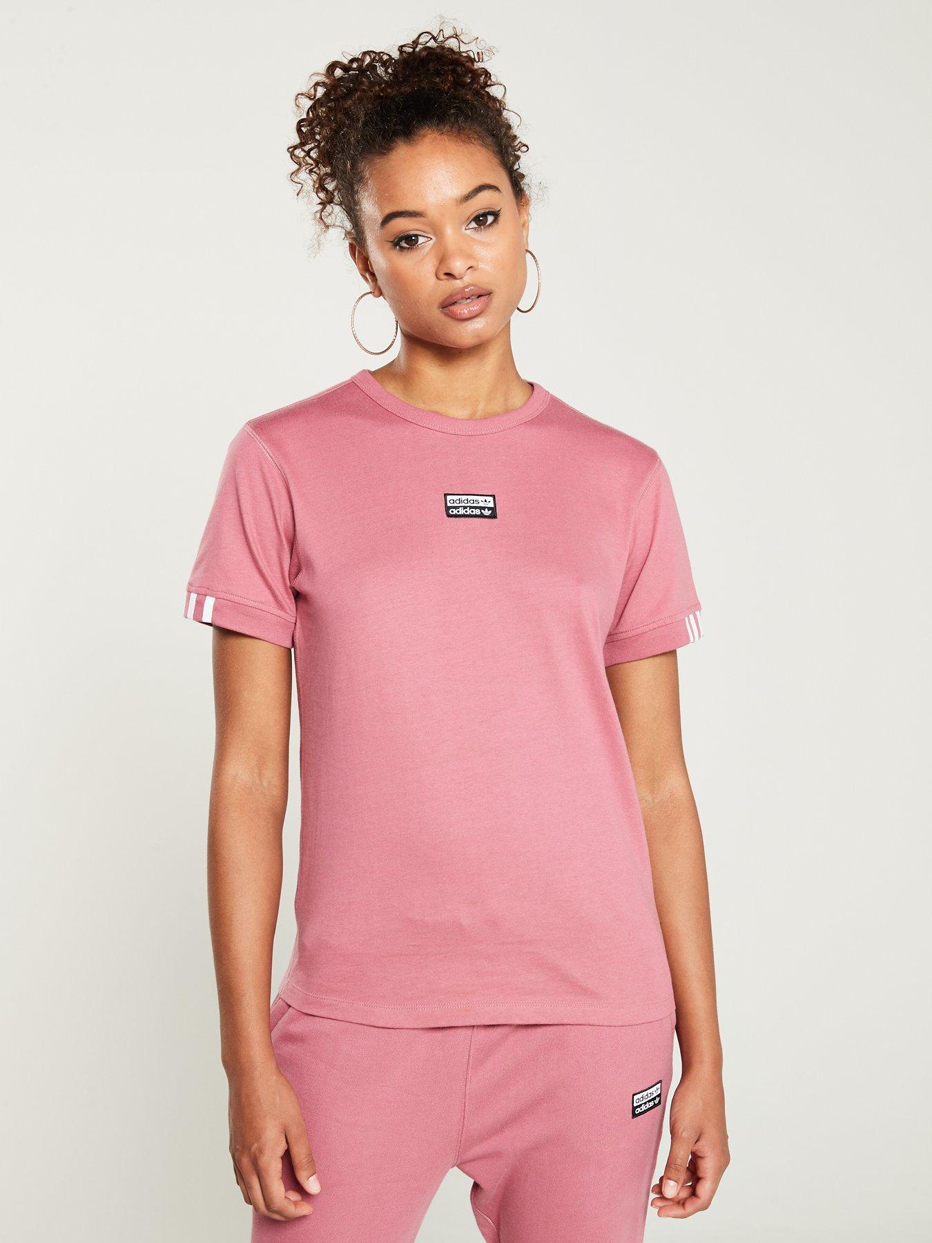 pink adidas shirt women's