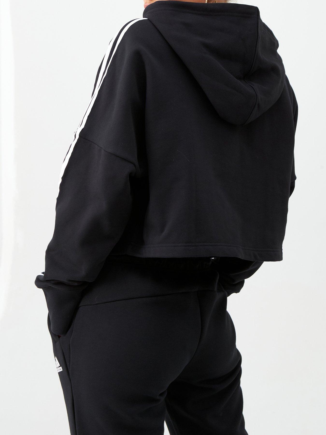 Hoodies & Sweatshirts Cropped Hood - Black