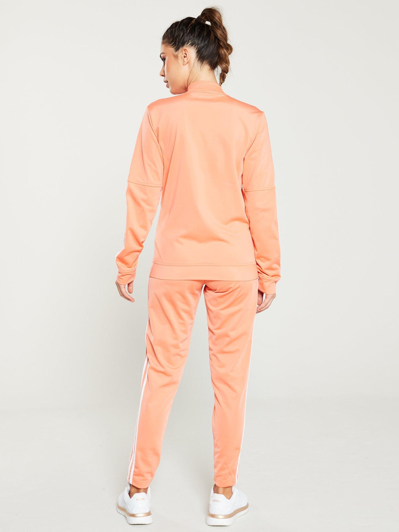 coral adidas tracksuit