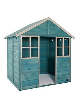plum-garden-hut-wooden-playhouse-teal