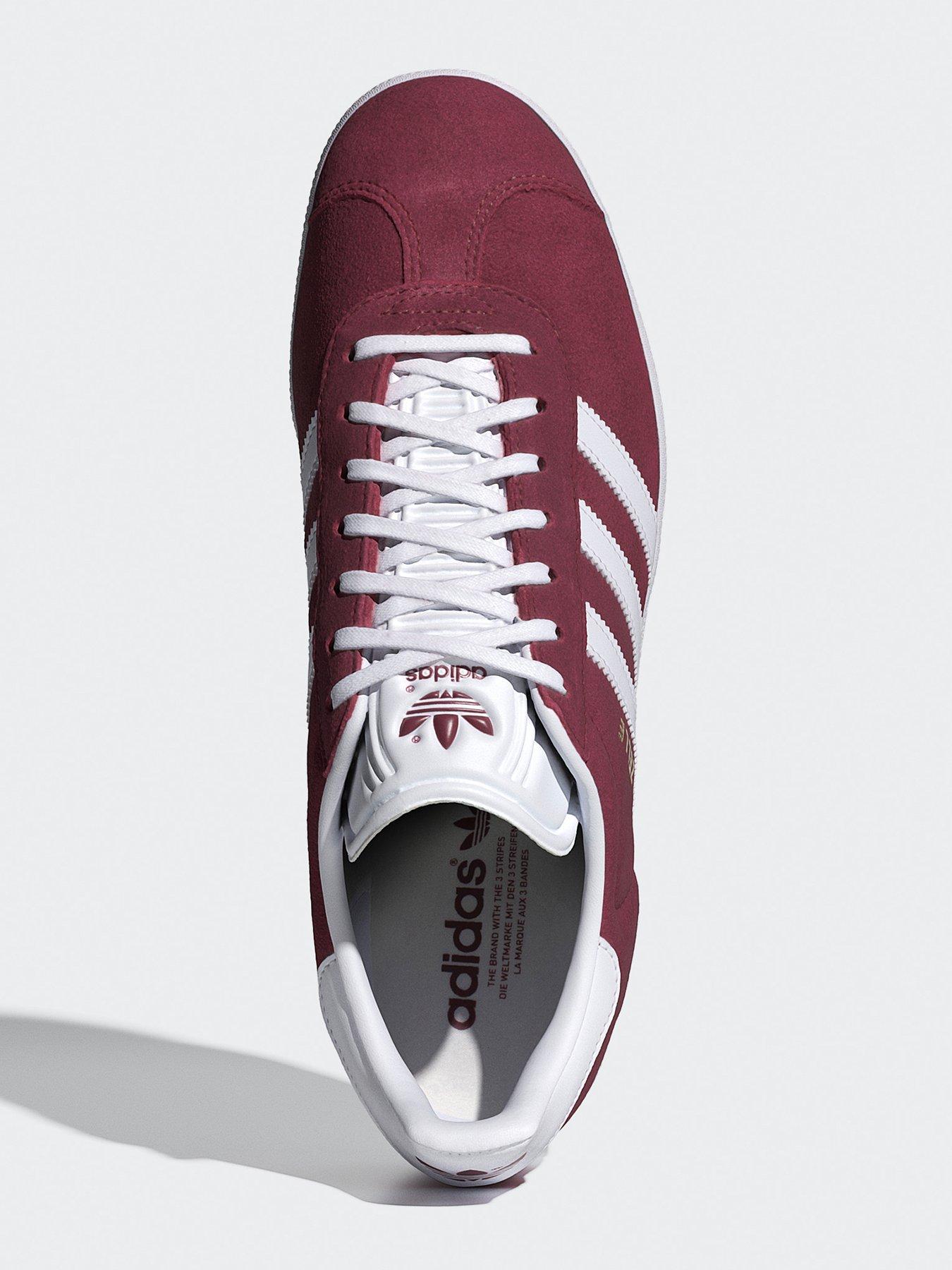 Image 4 of 7 of adidas Originals Gazelle - Burgundy/White