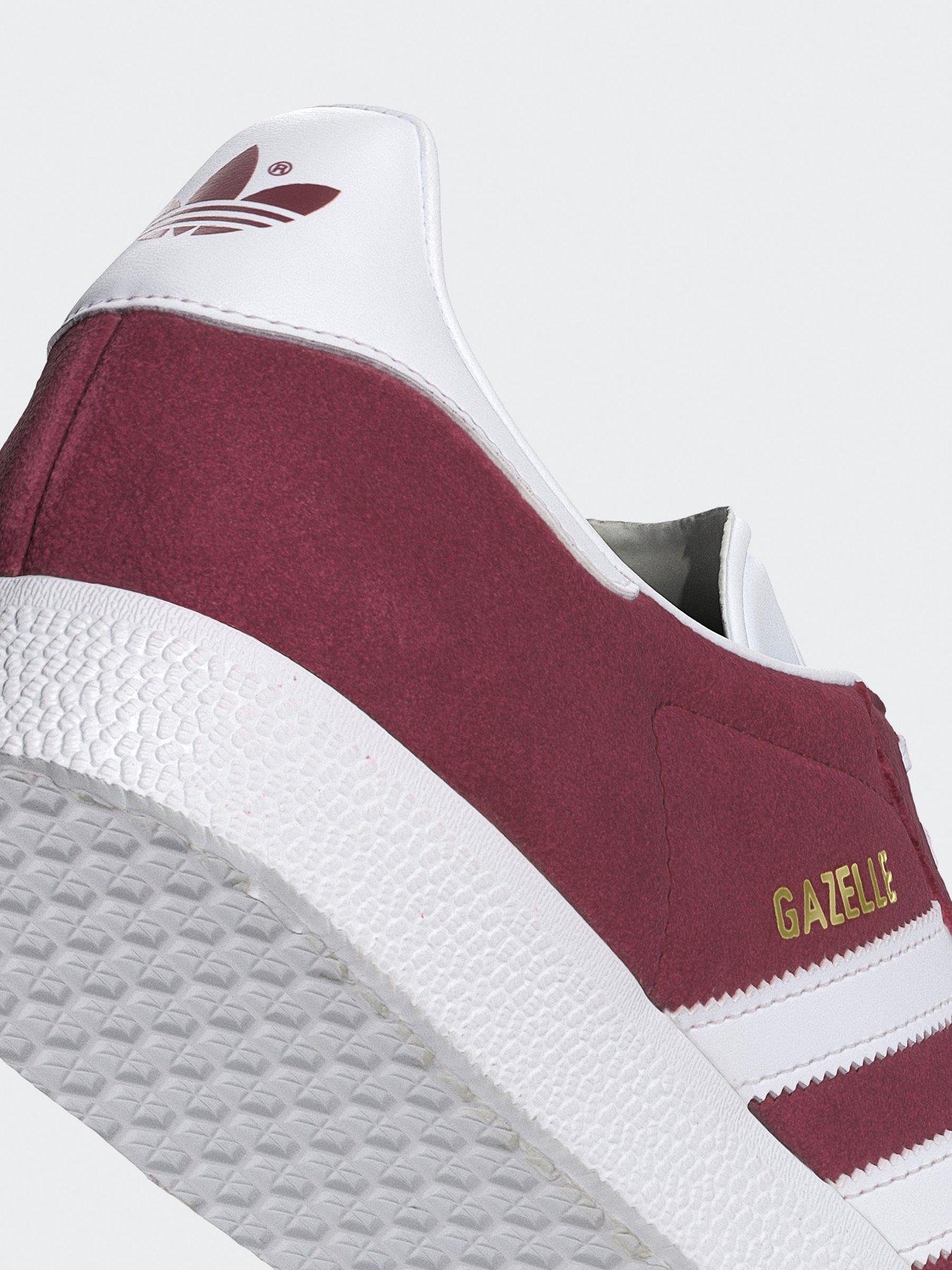 Image 6 of 7 of adidas Originals Gazelle - Burgundy/White
