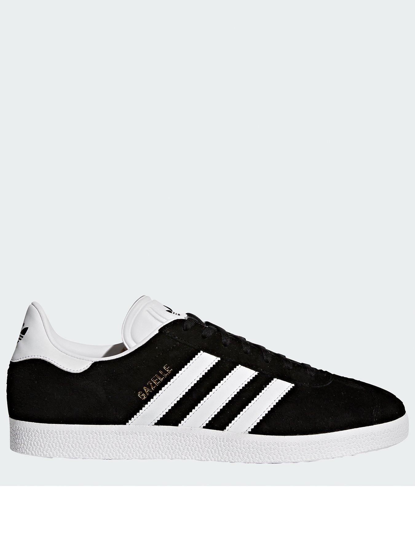 Mens adidas 2024 originals gazelle black