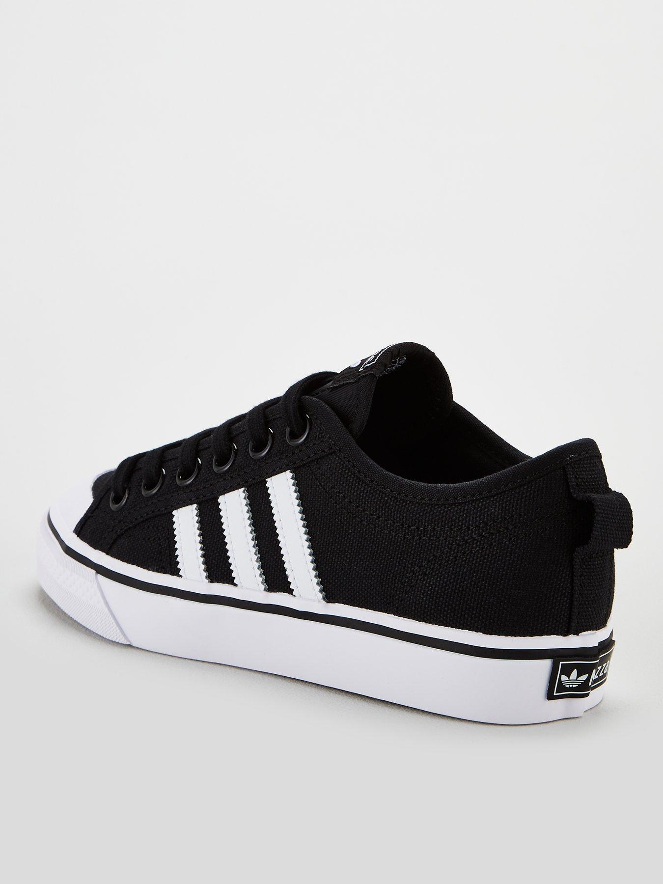adidas nizza black and white womens