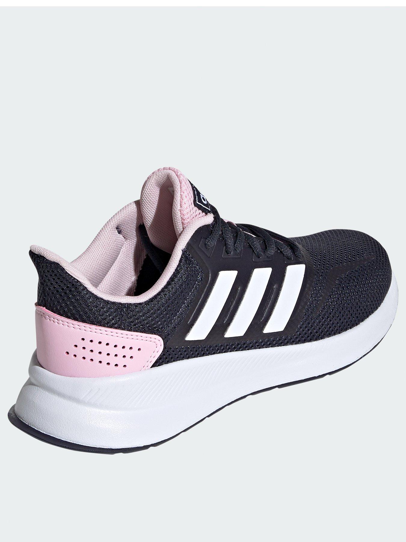 navy and pink adidas trainers