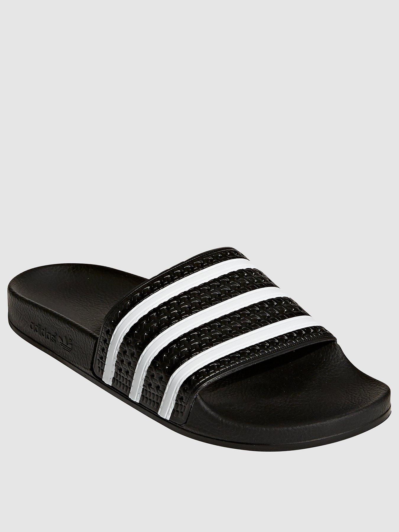 adidas fluffy sliders