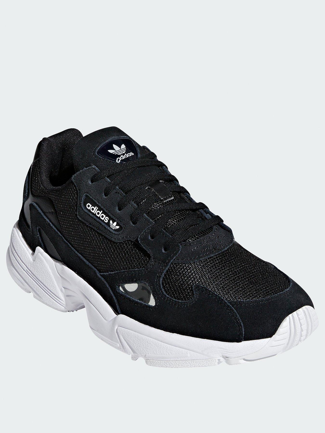 adidas Originals Falcon W - Black/White | very.co.uk