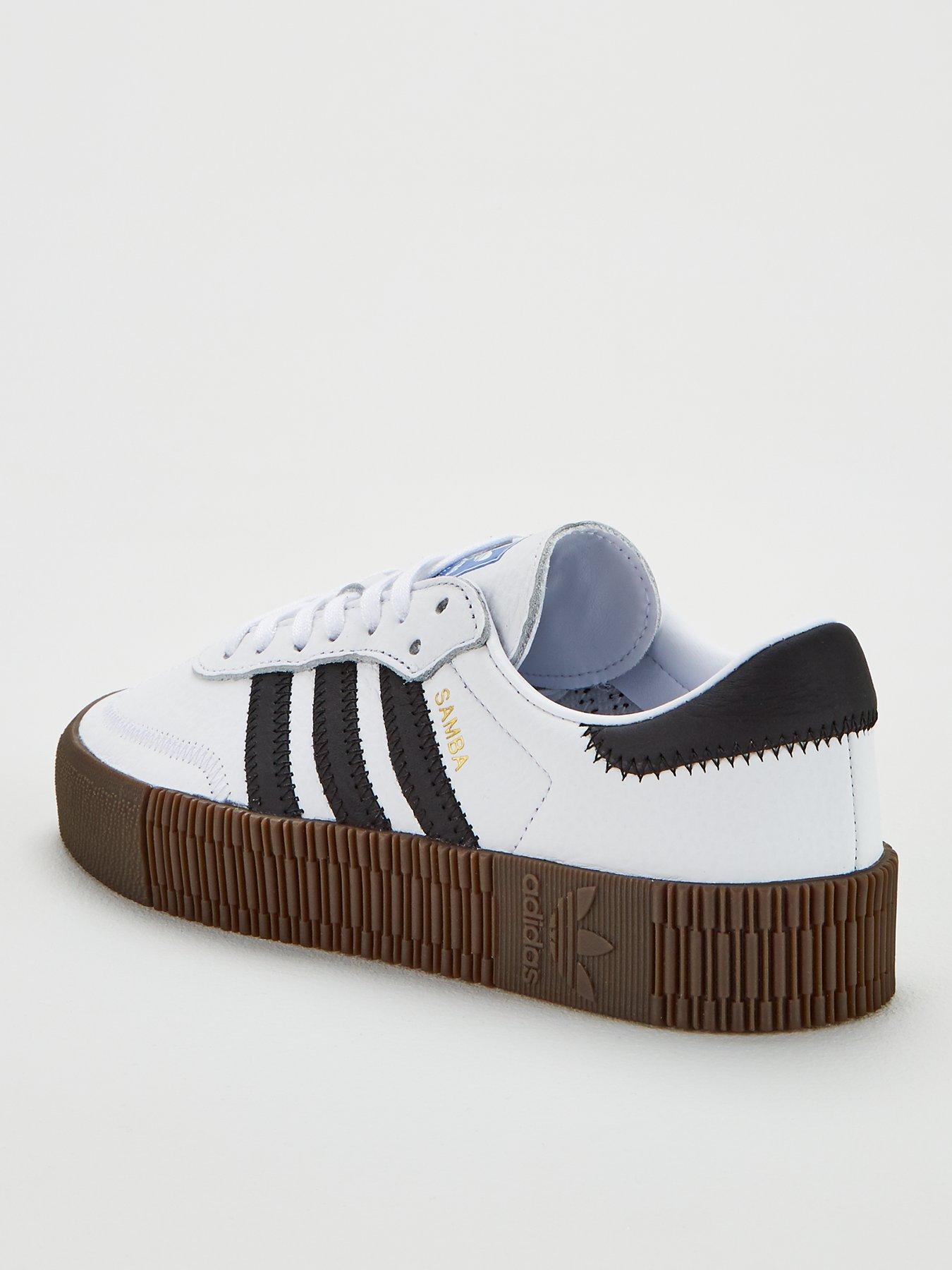 adidas sambarose white black