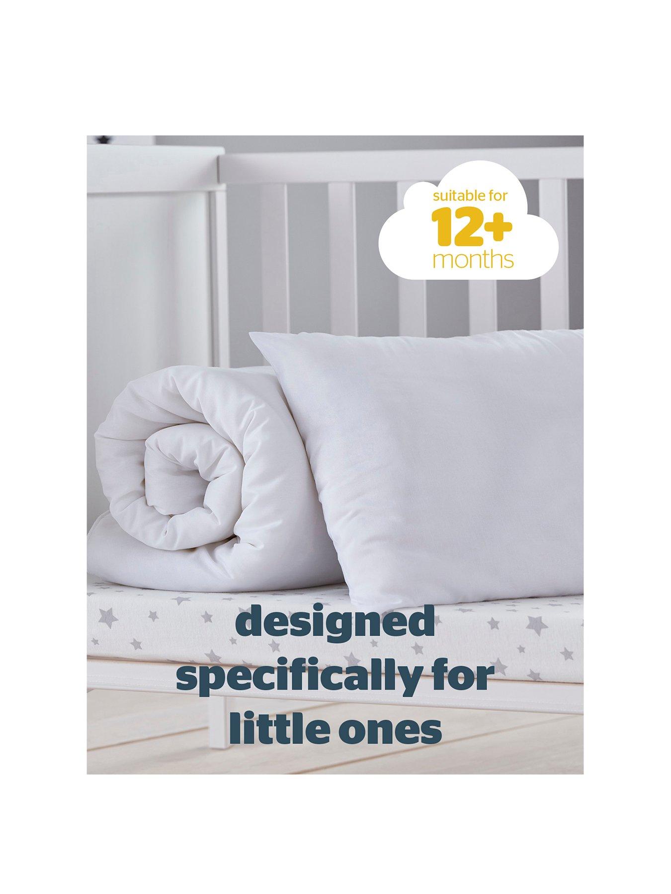 Silent night cot bed duvet and pillow set clearance