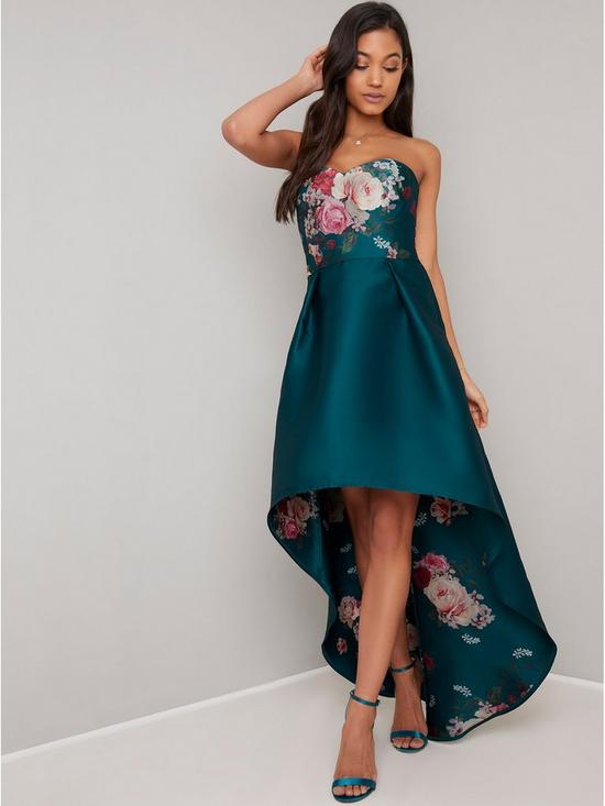 Teal Strapless Dresses
