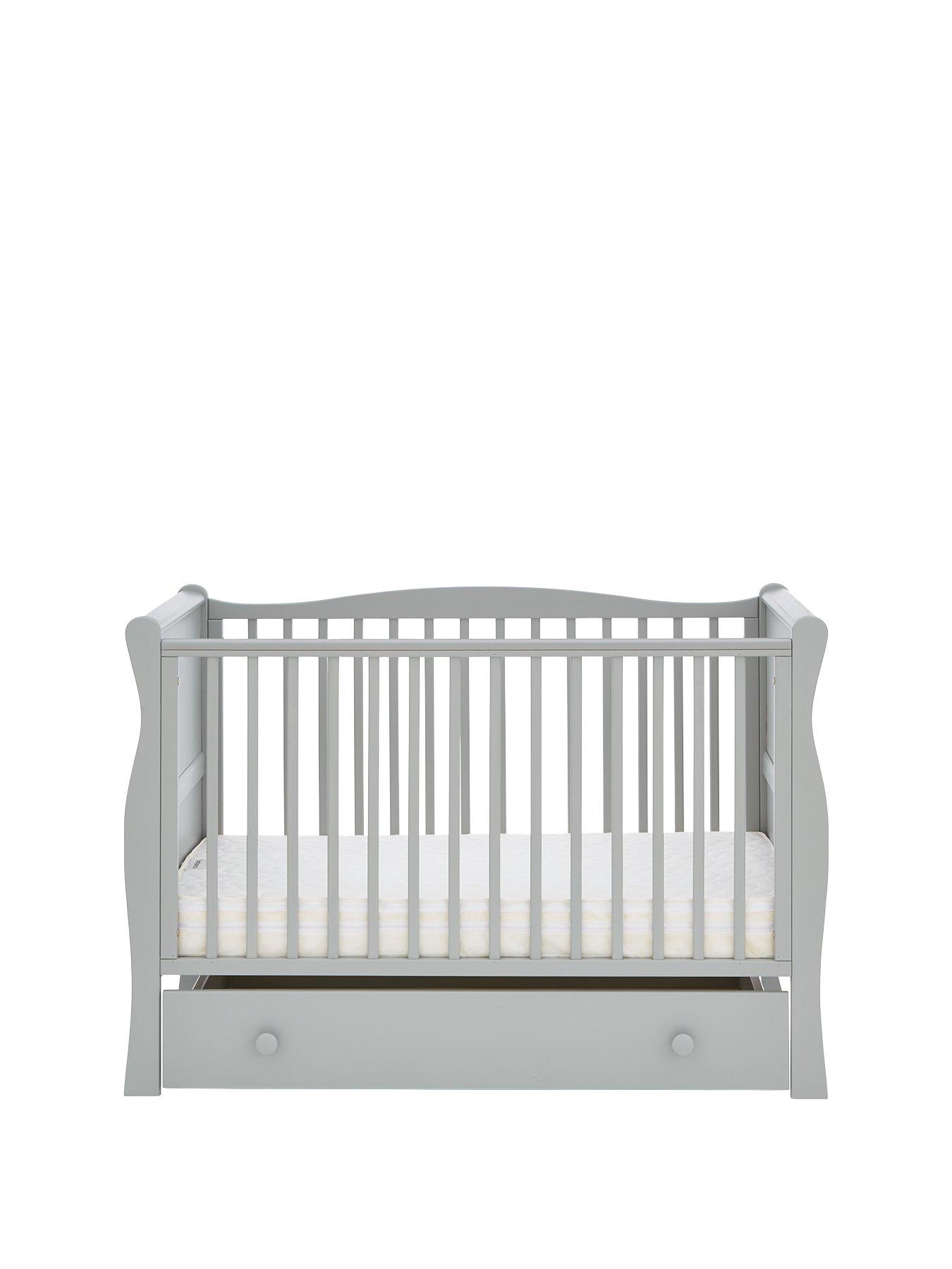 undefined Space Saver Sleigh Cot  &  Drawer