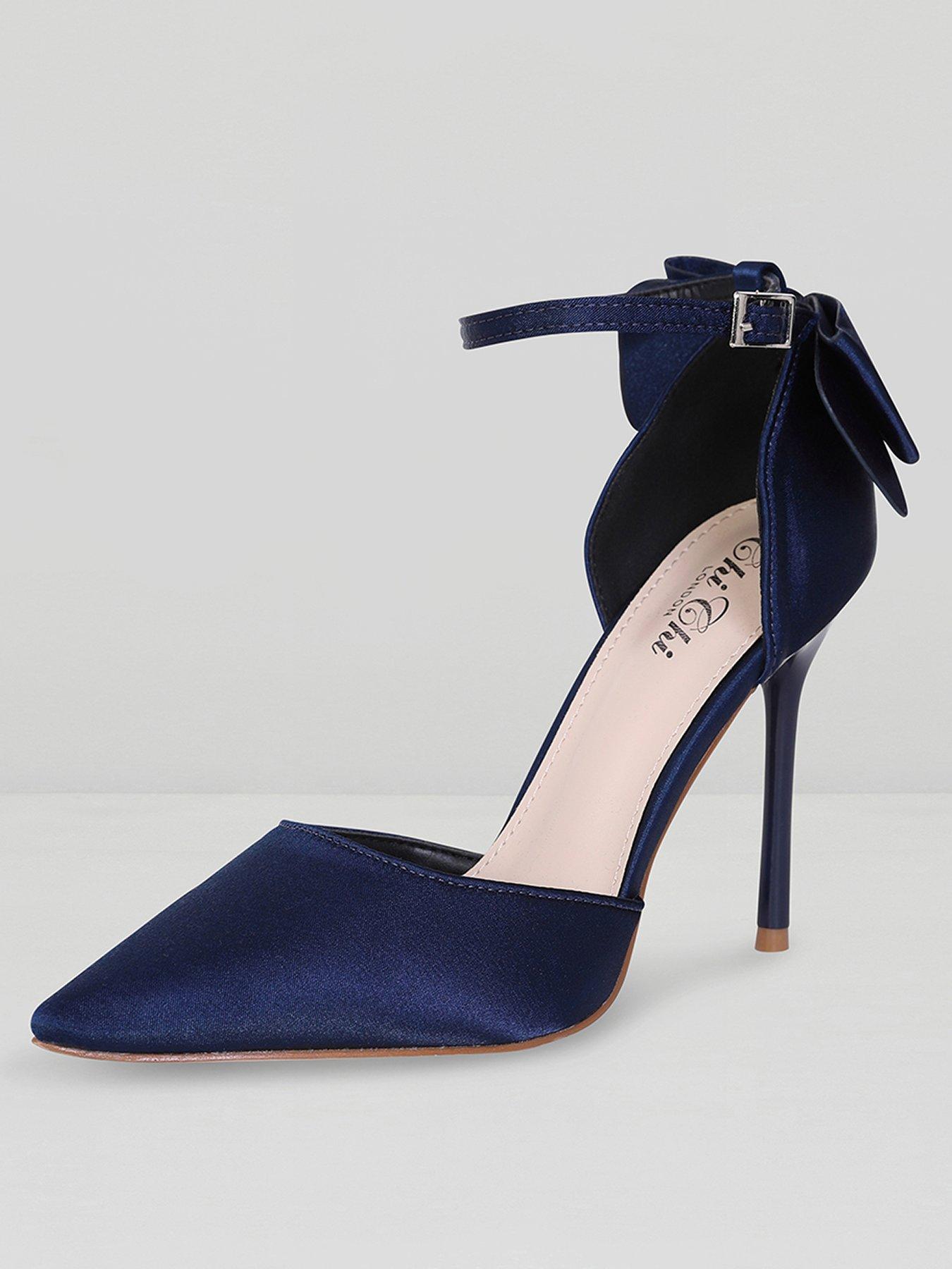 navy high heel shoes uk