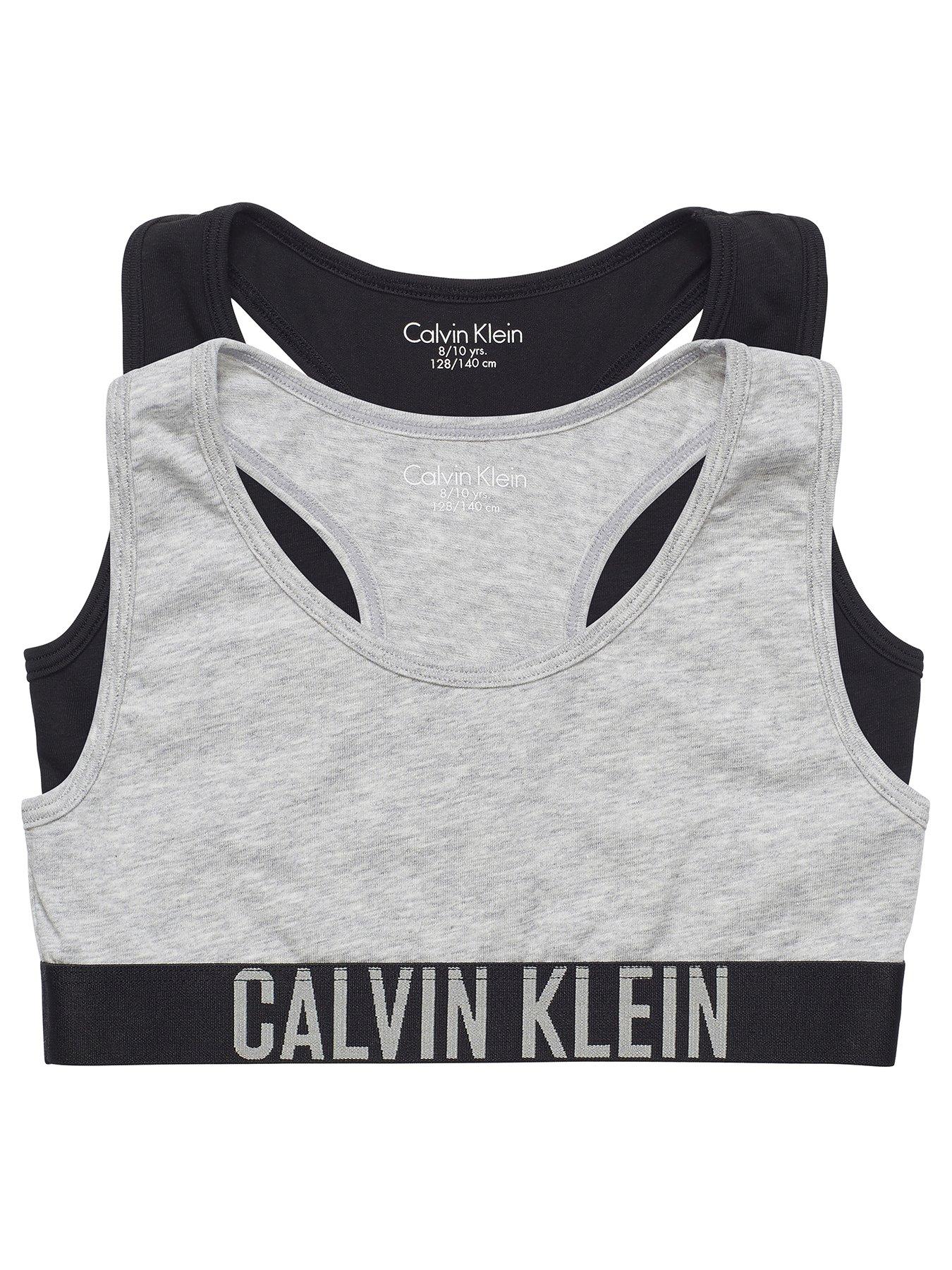 Calvin Klein Girls Black & White Bra Tops (2-Pack)