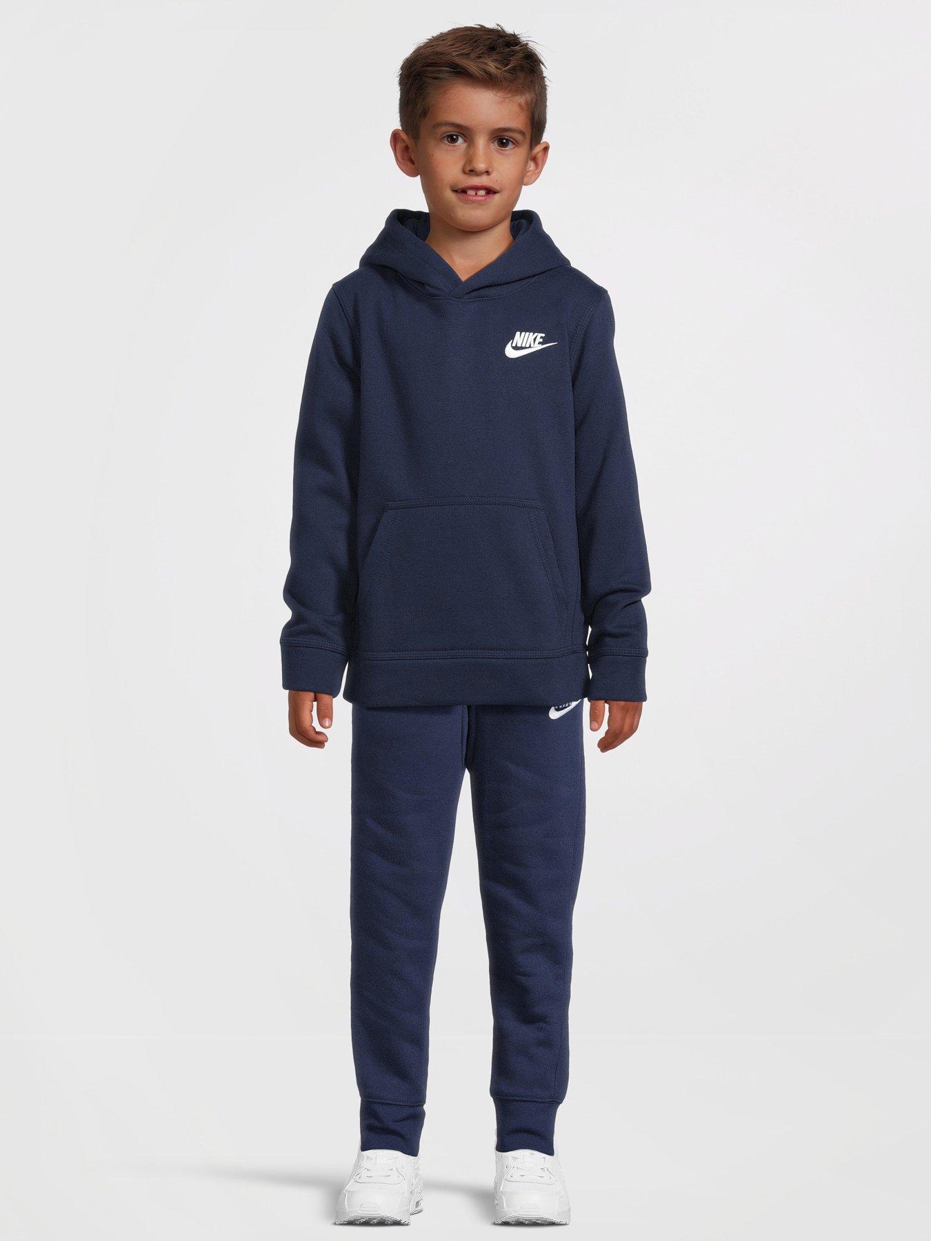 Nike Younger Child Club Overhead Hoodie - Navy | Very.co.uk