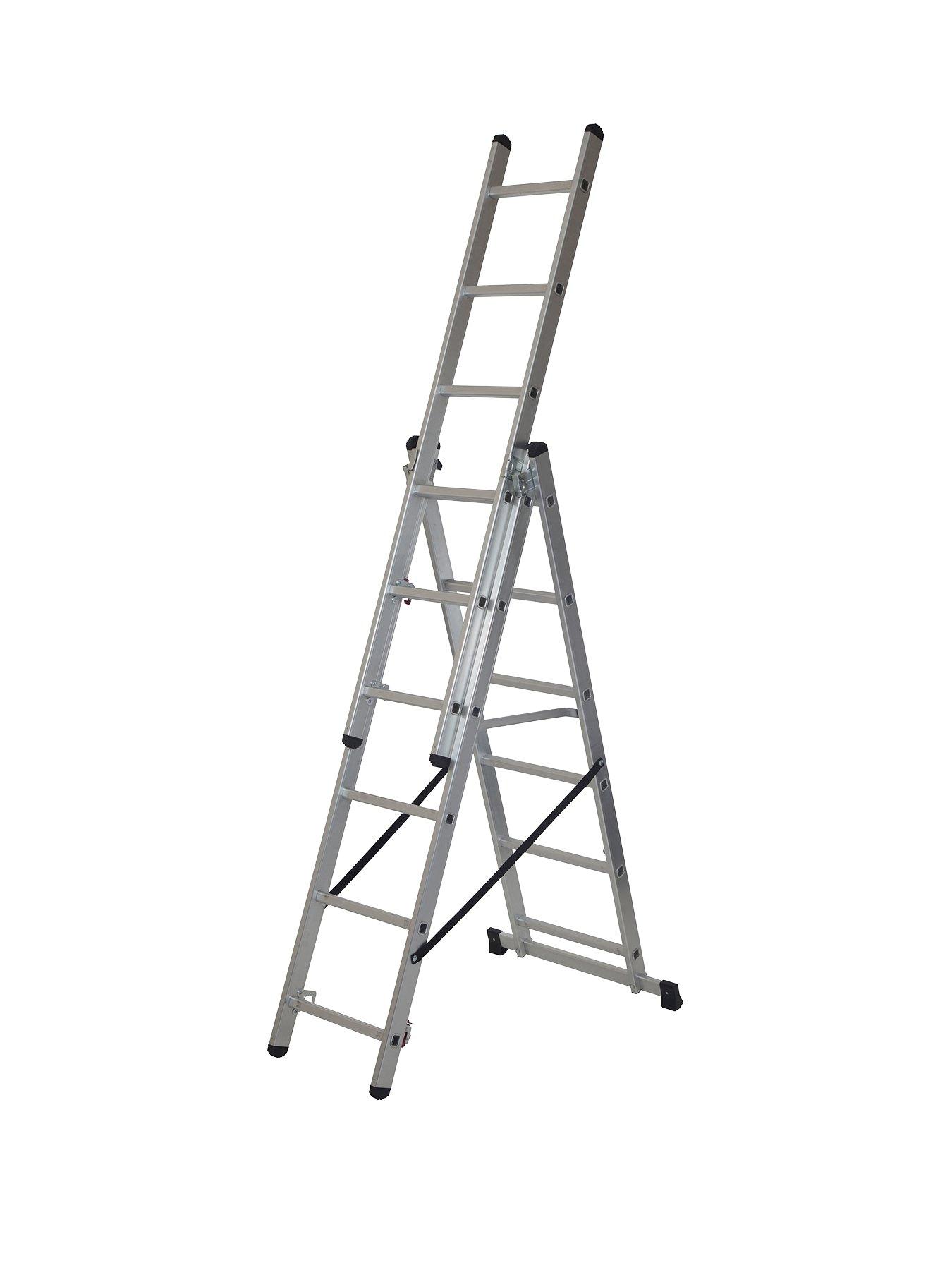 Product photograph of Werner 4 In 1 Combination Ladder from very.co.uk