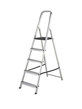 Product photograph of Werner 5 Tread Stepladder from very.co.uk