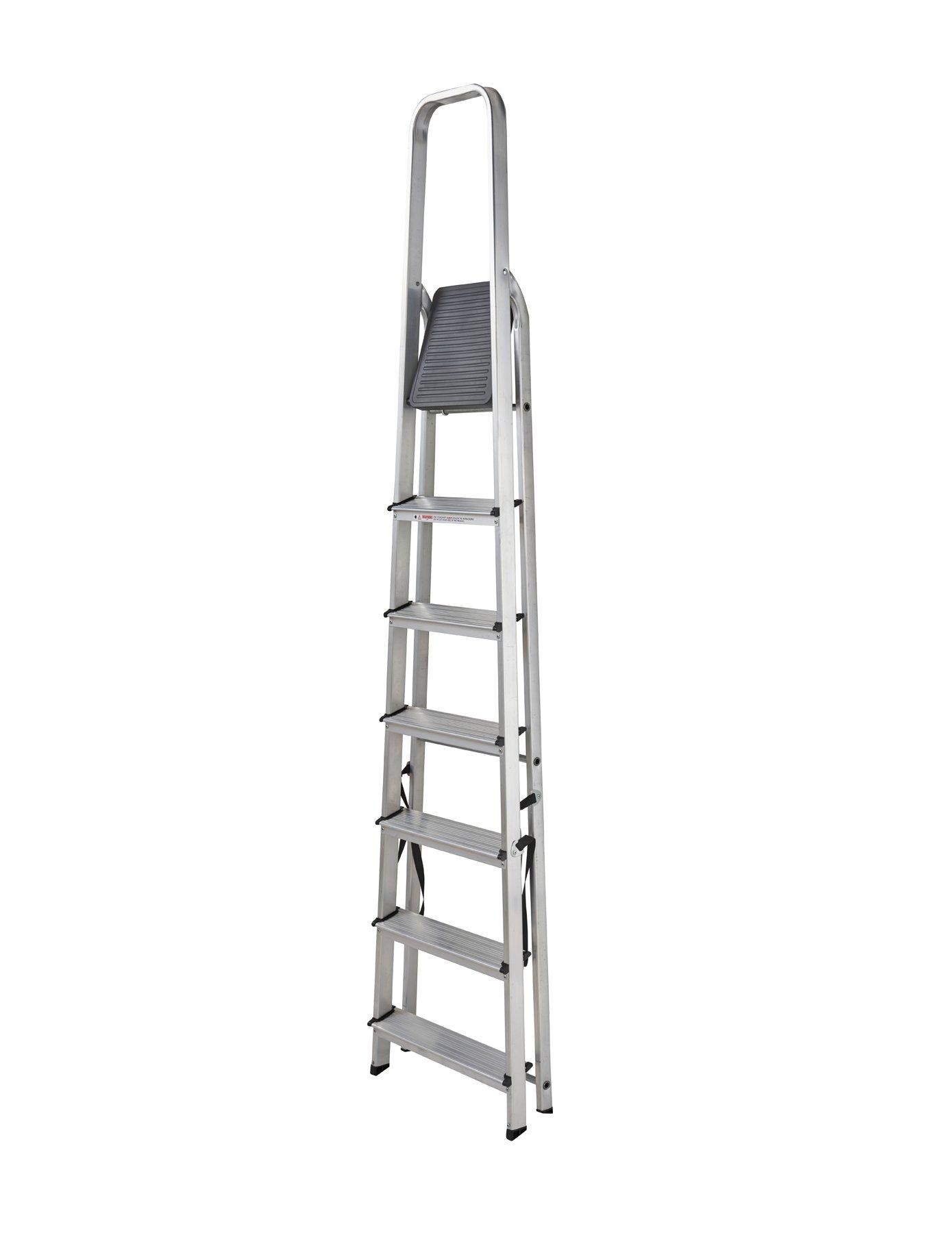 Benchmark 3 Step Aluminum Step Ladder, with High Handrail