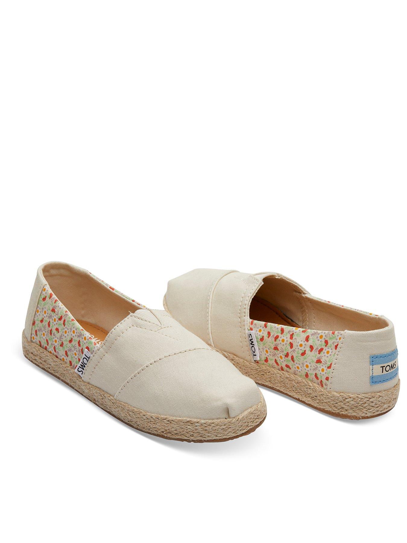 Toms Girls Alpargata Ditsy Rope Shoe review