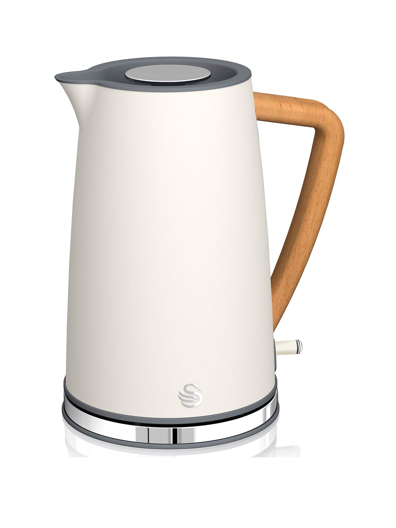 Product photograph of Swan 1 7l Nordic Style Kettle - White from very.co.uk