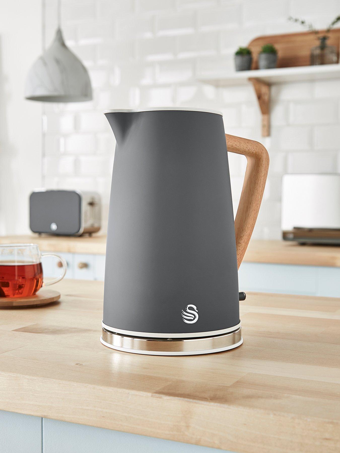 Swan grey deals toaster and kettle