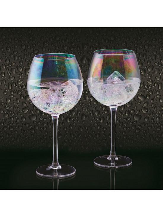 stillFront image of kitchencraft-barcraft-set-of-two-iridescent-gin-glasses