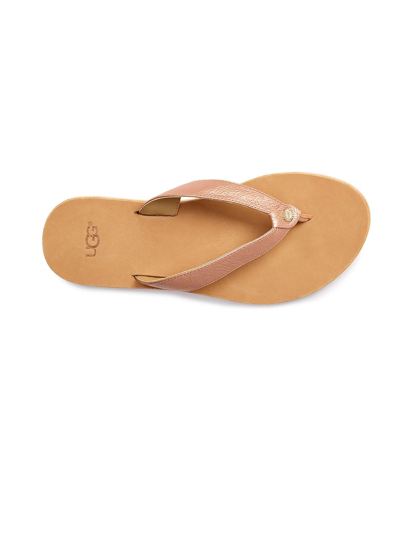 ugg tawney rose gold flip flops