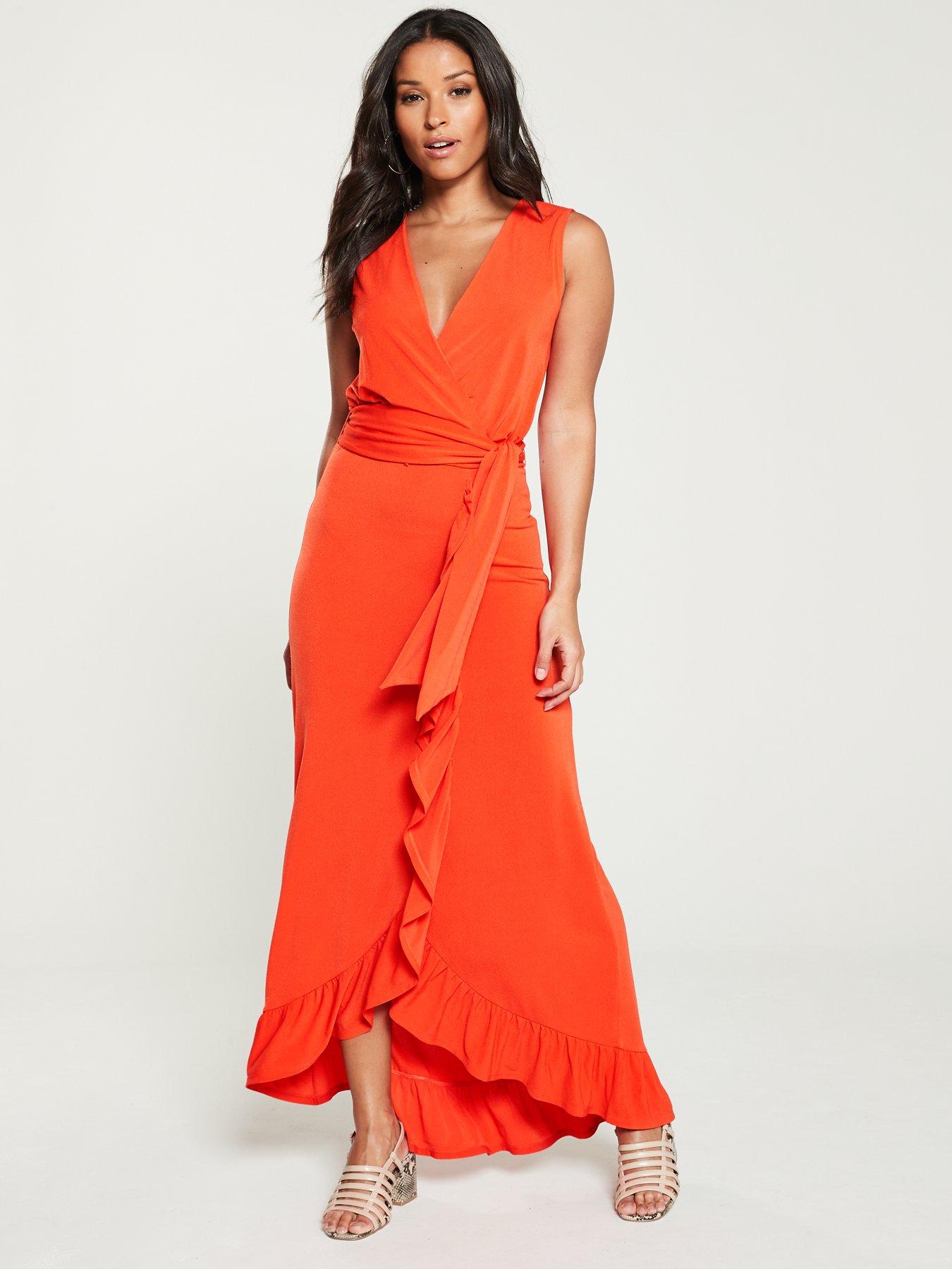 very orange dress