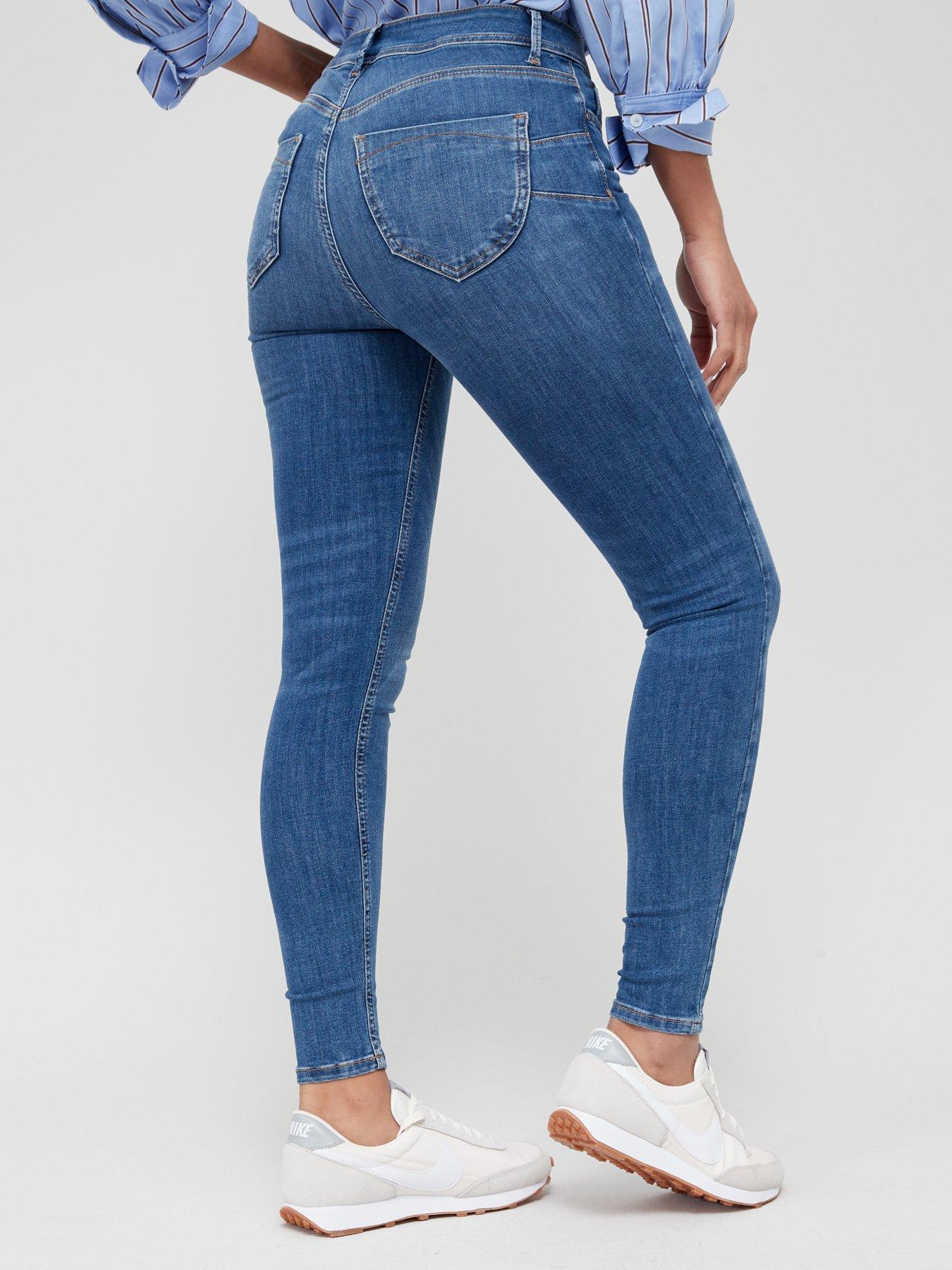 V by Very Shaping Skinny Jeans - Mid 