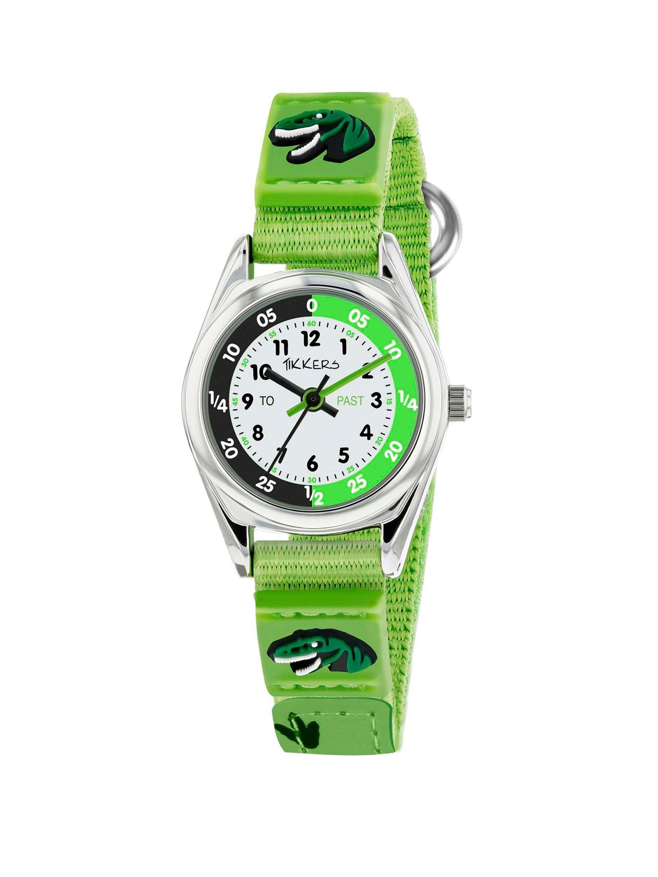 Tikkers Dinosaur Velcro Strap Kids Watch very