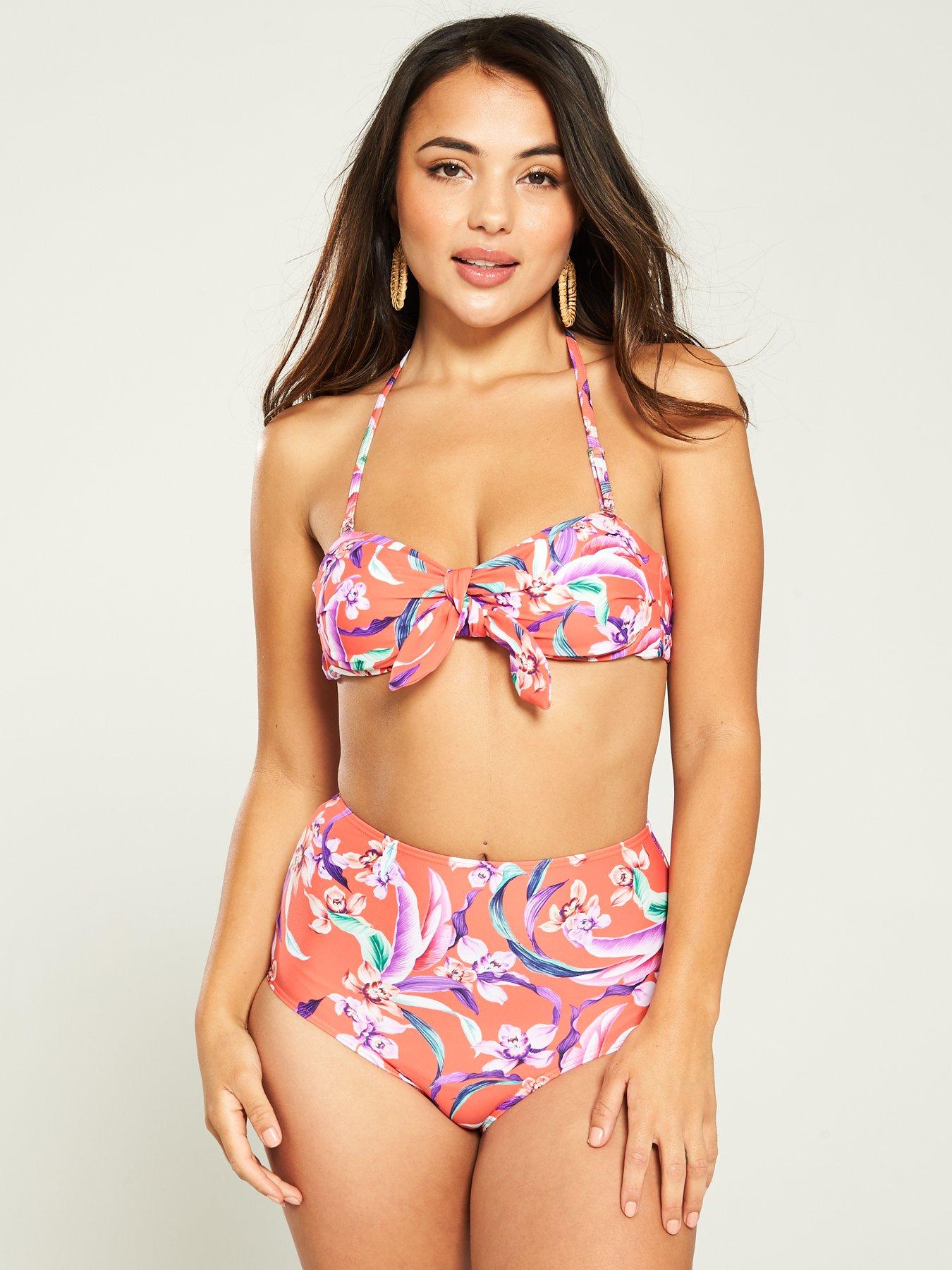 V By Very Bow Front Bandeau Bikini Top review