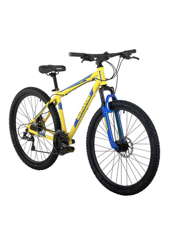 stillFront image of barracuda-draco-4-17-inch-hardtail-24-speed-275-inch-yellow-blue-disc-brakes