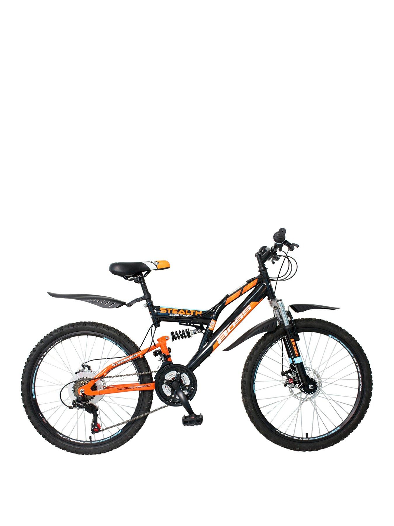 undefined Boss Stealth Boys Bike 24 inch Wheel Full Suspension Dual Disc
