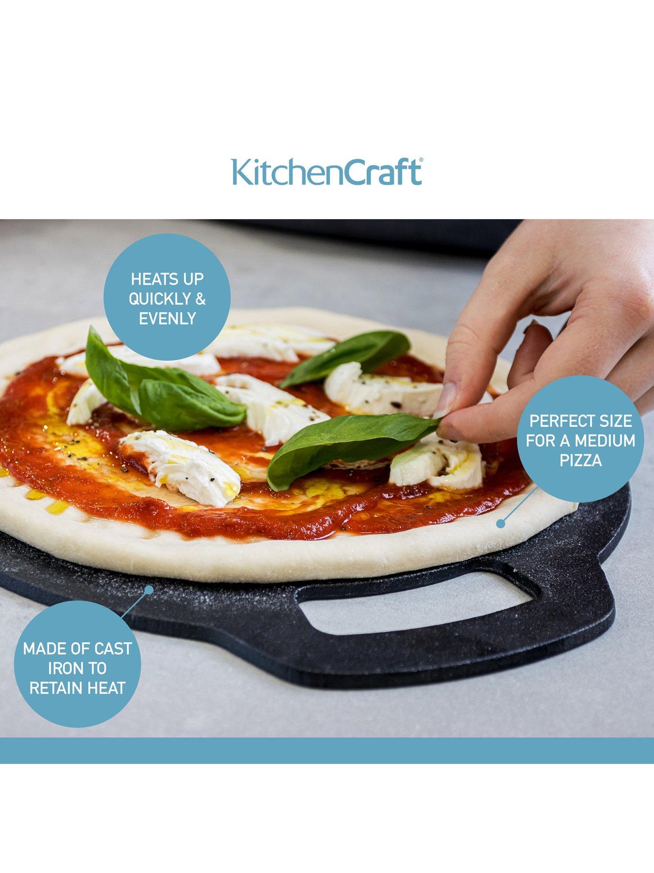 Image 4 of 5 of KitchenCraft Round Cast Iron Baking Stone/Cooking Griddle